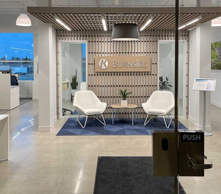 Clean and disinfected office reception area in Hamilton by iCleaners